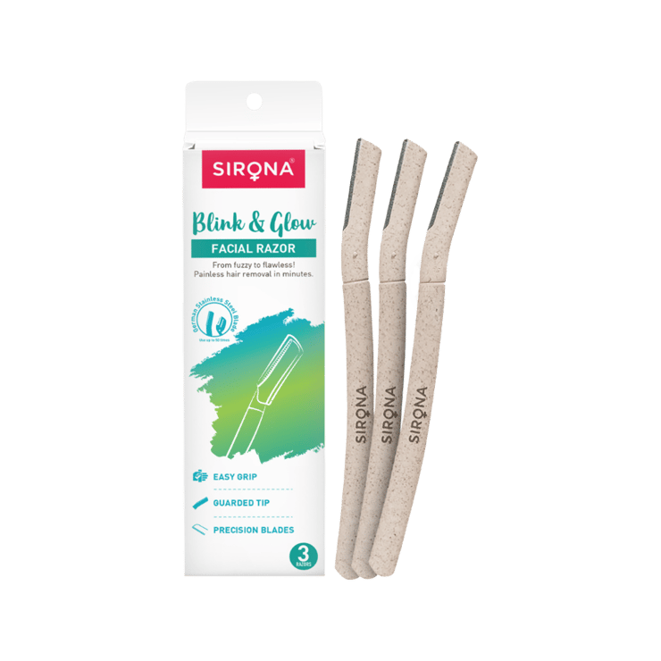 Sirona Blink and Glow Face Razor for Women – 3 pieces