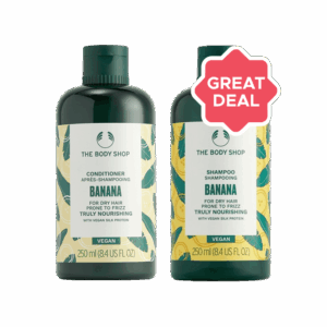 The Body Shop Banana Conditioner +  Banana Shampoo Combo - 250 ml + 250 ml