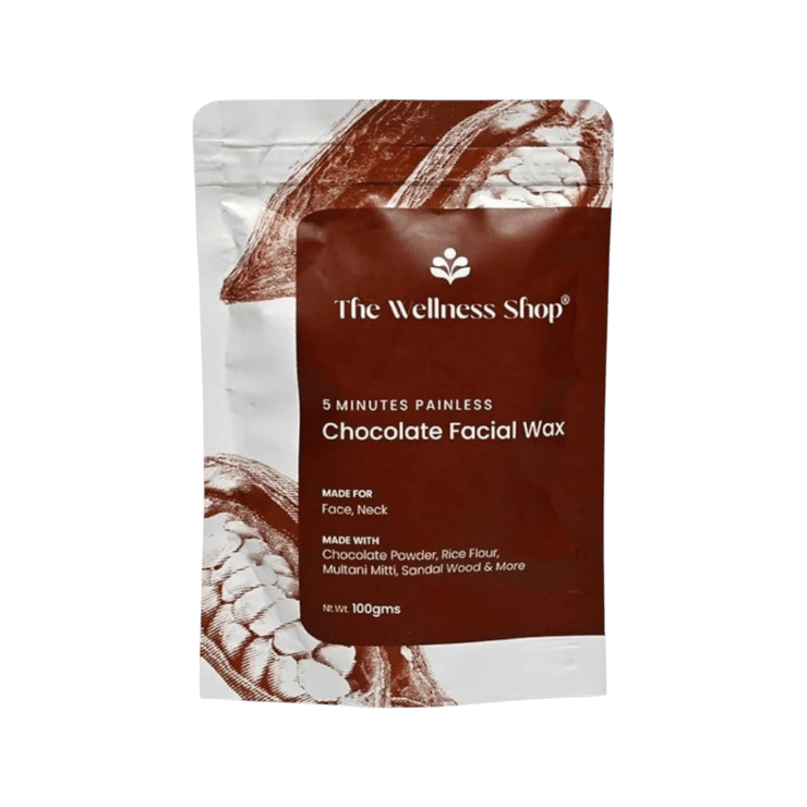 The Wellness Shop Chocolate Facial Wax Powder – 100 g
