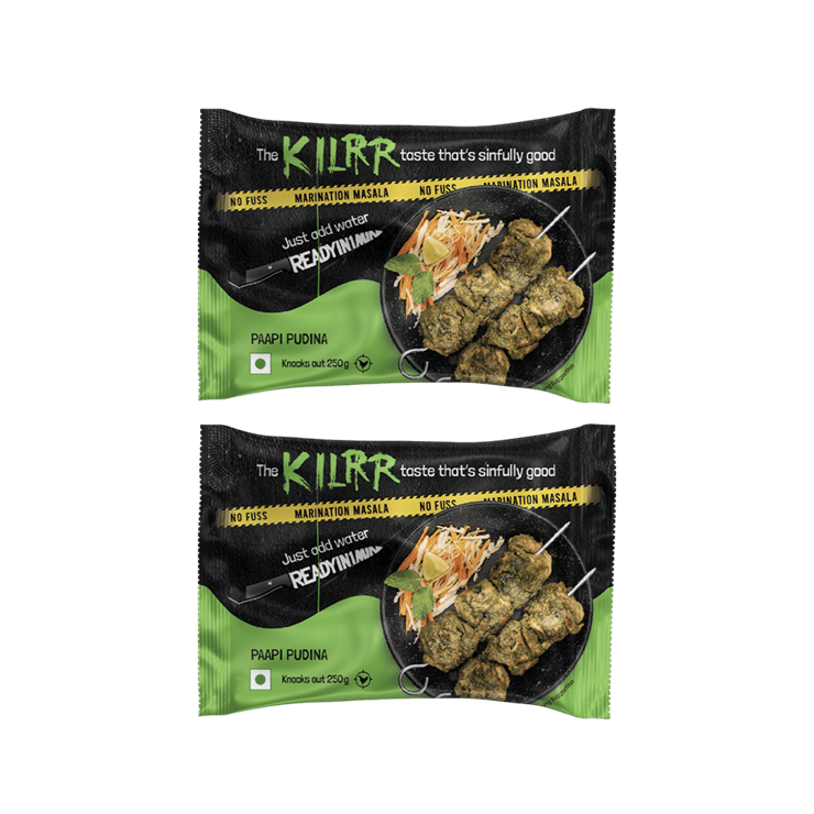 KILRR Paapi Pudina Tandoori Chicken Masala – Pack of 2 – 2 x 23 g
