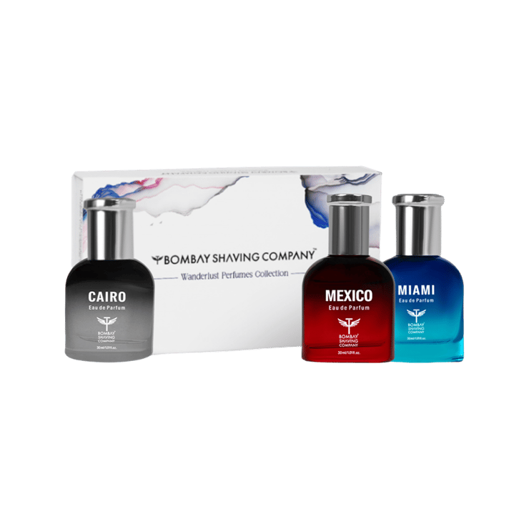 Bombay Shaving Company Wanderlust Perfume Gift Set – 3 x 30 ml