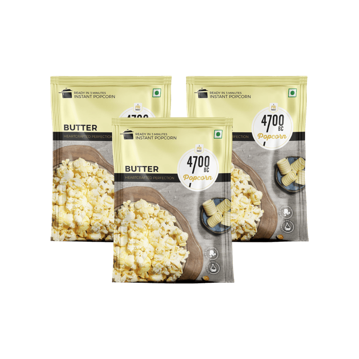 4700BC Instant Butter Popcorn Jumbo Size – Pack of 3 – 3 x 90 g