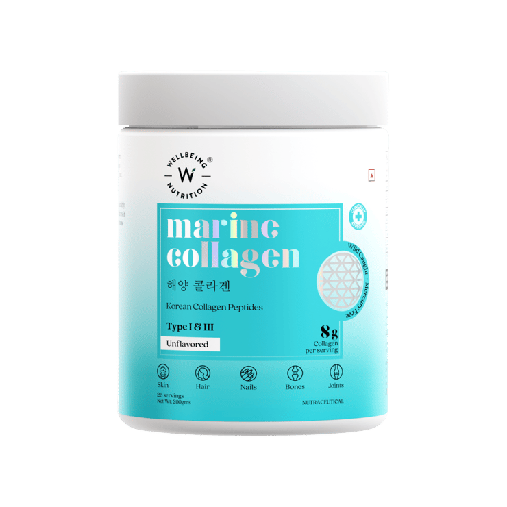 Wellbeing Nutrition Korean Marine Collagen Peptides (Unflavoured) – 200 g