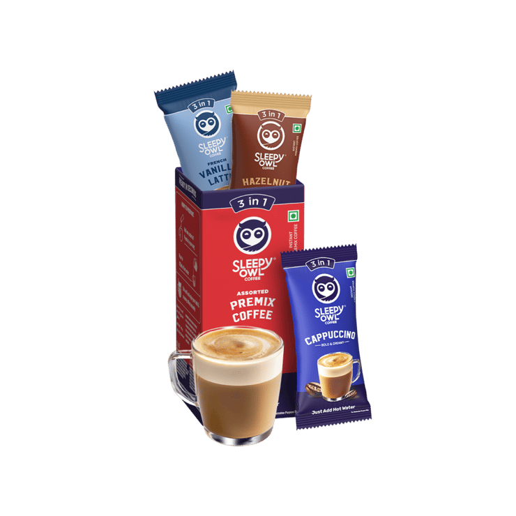 Sleepy Owl Assorted Premix Instant Coffee – 3 x 20 g