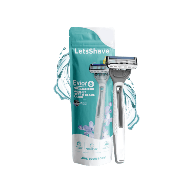 LetsShave Evior 6 Portable Disposable Women’s Razor – 1 unit