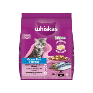 Whiskas Dry Kitten Food -Ocean Fish Flavour (2-12 months) - 3 kg