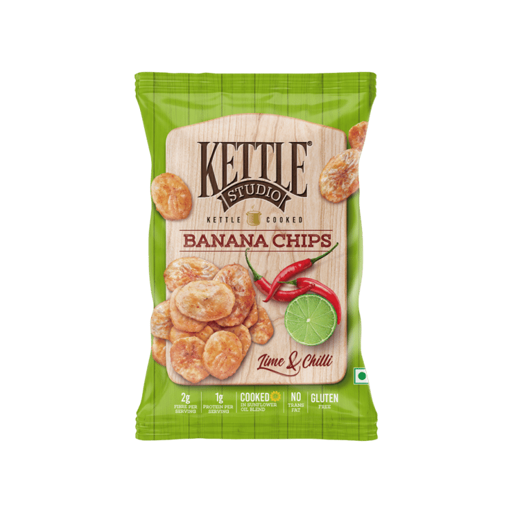 Kettle Studio Lime & Chilli Banana Chips – 125 g