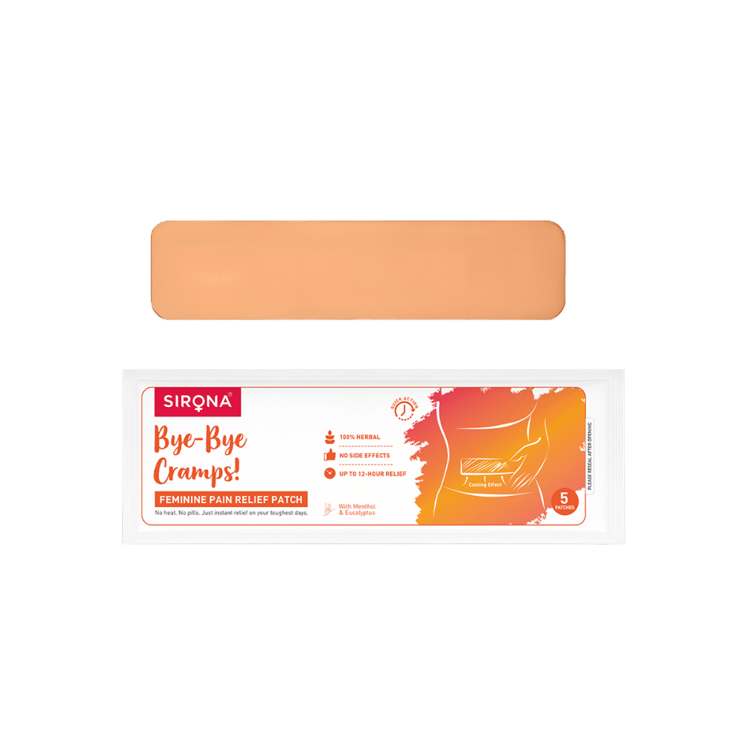 Sirona Feminine Pain Relief Patch For Period Pain and Menstrual Cramps – 1 pack (5 pieces)