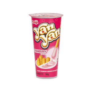 Meiji Yan Yan Strawberry Dip Biscuit Sticks - 50 g