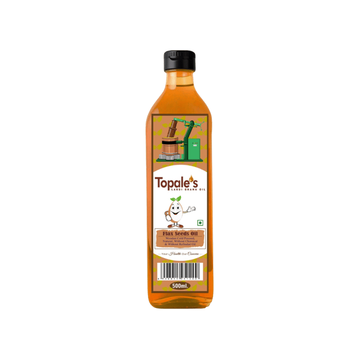 Topale’s Wooden Cold Pressed Flaxseed Oil – 500 ml