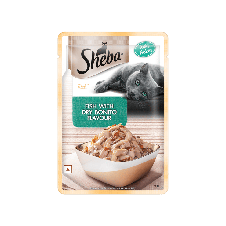 Sheba Wet Kitten Food Fish with Dry Bonito Flake – 35 g