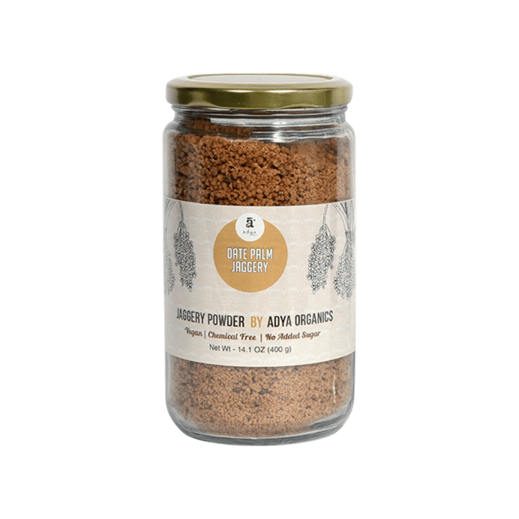 Adya Organics Date Palm Organic Jaggery Powder – 400 g