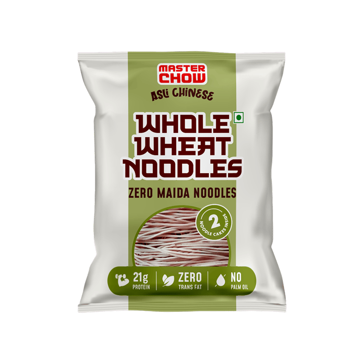 MasterChow 100% Whole Wheat Noodles (Zero Maida) – 200 g