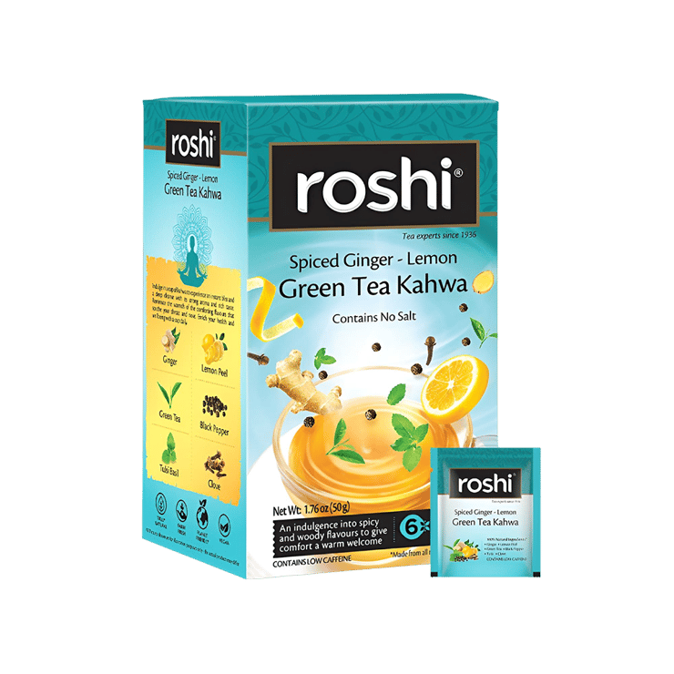 Roshi Green Tea (Kahwa) – 1 pack (25 pieces)