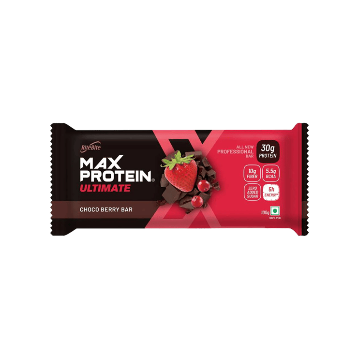 RiteBite Max Protein Choco Berry 30 g Protein Bar – 100 g