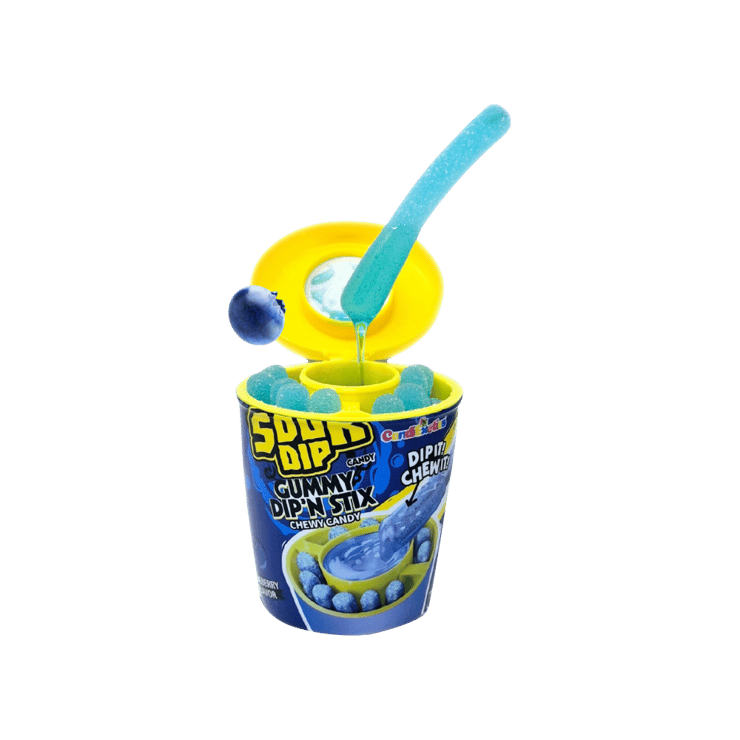 CandiExotics Sour Dip’N Stix Gummy Candy – Blueberry – 96 g