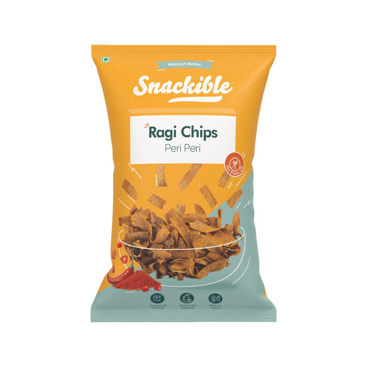 Snackible Peri Peri Ragi Chips – 55 g