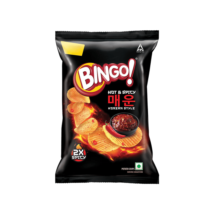 Bingo Hot & Spicy Korean Style Potato Chips – 82 g