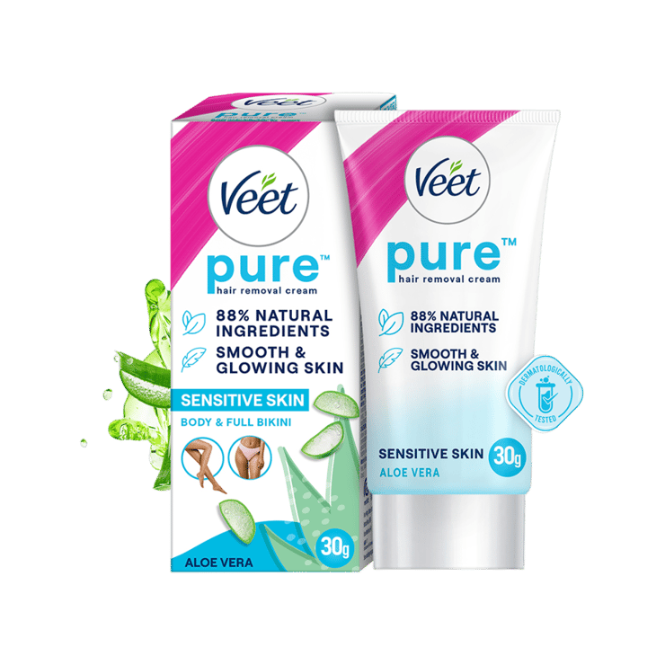 Veet Aloe Vera Sensitive Skin Hair Removal Cream (30 g) – 30 g