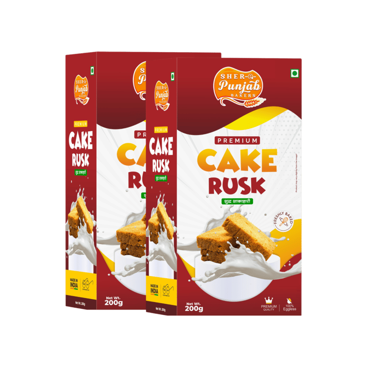 Sher Ae Punjab Bakers Premium Cake Rusk – 2 x 200 g