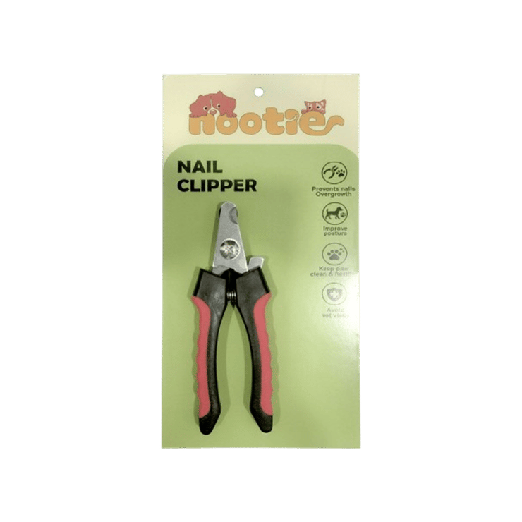 Nootie Pet Nail Clipper with Nail Filer (Red, Black) – 1 set