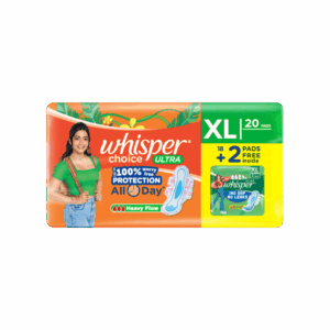 Whisper Choice Ultra Sanitary Pads - 20 pieces