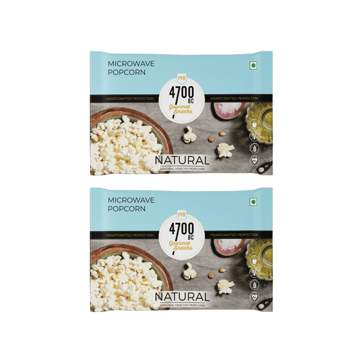 4700BC Natural Healthy Microwave Popcorn Jumbo Size – Pack of 2 – 2 x 85 g