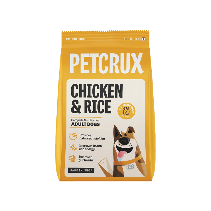Petcrux Chicken & Rice Adult Dog Food – 10 kg