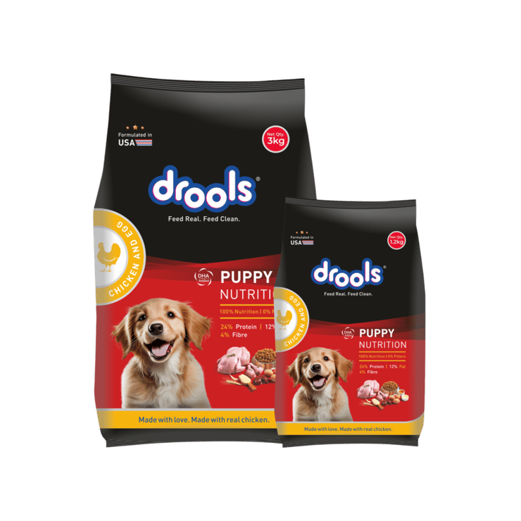 Drools Chicken and Egg Dry Puppy Food – Free 1.2 kg – 3 kg + 1.2 kg