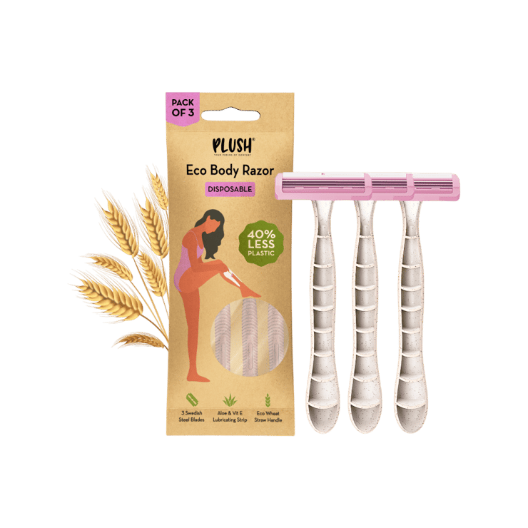 Plush Eco Body Disposable Women’s Razor – 3 pieces