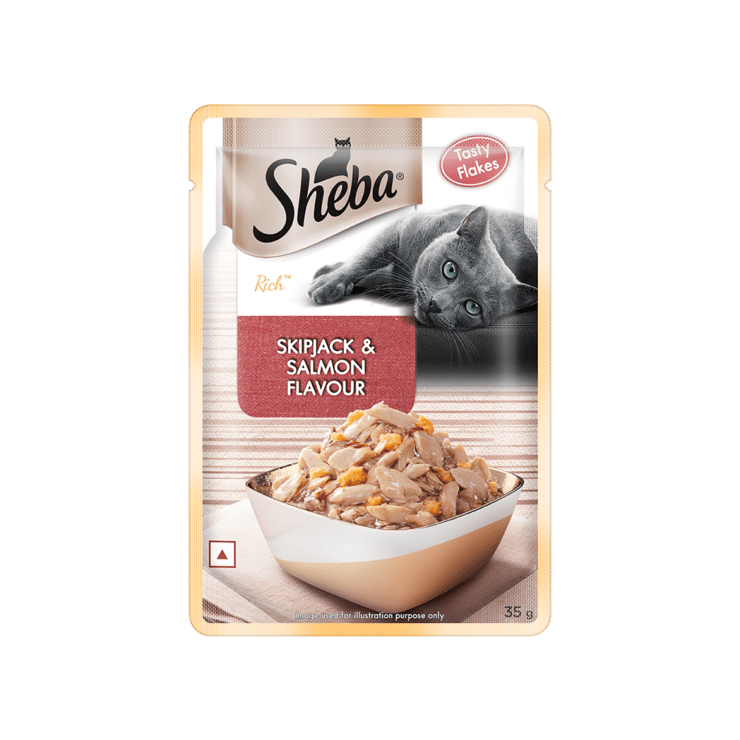 Sheba Rich Wet Cat Food -Skipjack Salmon in Sasami – 35 g