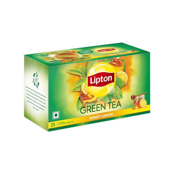 Lipton Honey Lemon Green Tea Bags – 25 pieces