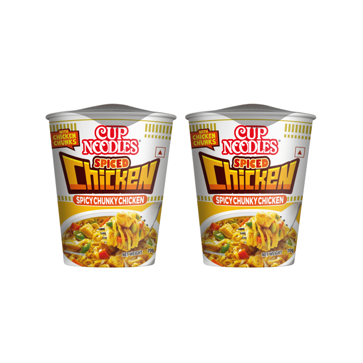 Nissin Spiced Chicken Cup Noodles – Pack of 2 – 2 x 70 g