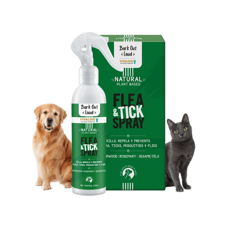 Bark Out Loud Natural Flea & Tick Pet Spray (for Dogs & Cats) – 200 ml