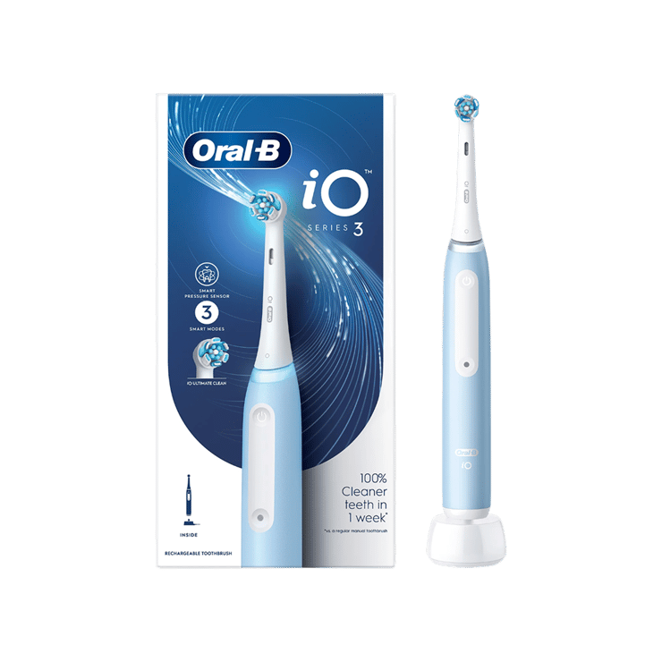 Oral-B iO3 Blue Ultimate Clean Electric Toothbrush (for Adults) – 1 unit