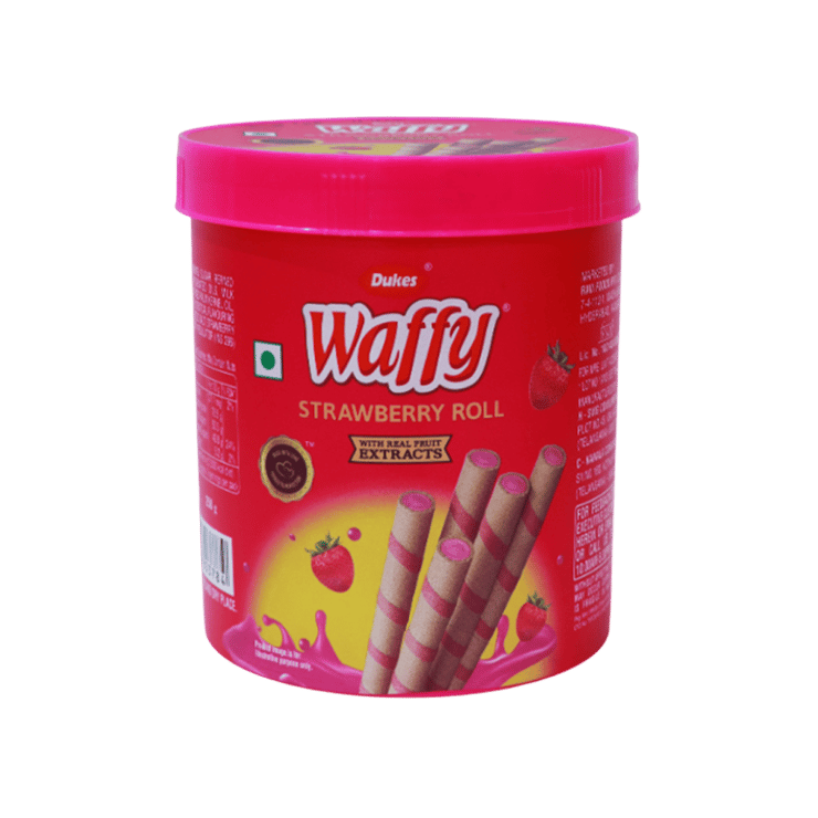Dukes Waffy Strawberry Wafer Roll – 250 g