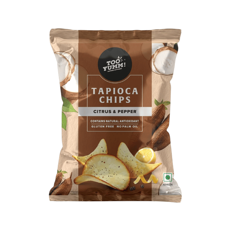 Too Yumm Citrus Pepper Tapioca Chips (No Palm Oil) – 75 g