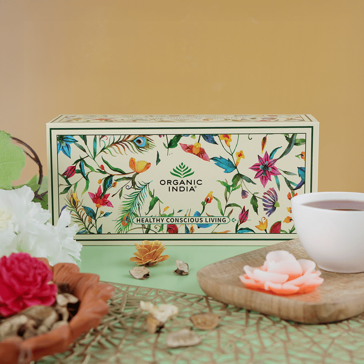 Organic India Premium Speciality Tulsi Tea Green Tea Gift Pack – 60 pieces