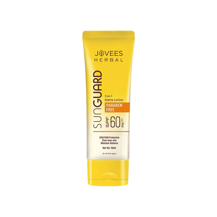 Jovees Herbal 3 in 1 Matte Sunscreen Lotion (SPF 60 PA+++) – 50 ml