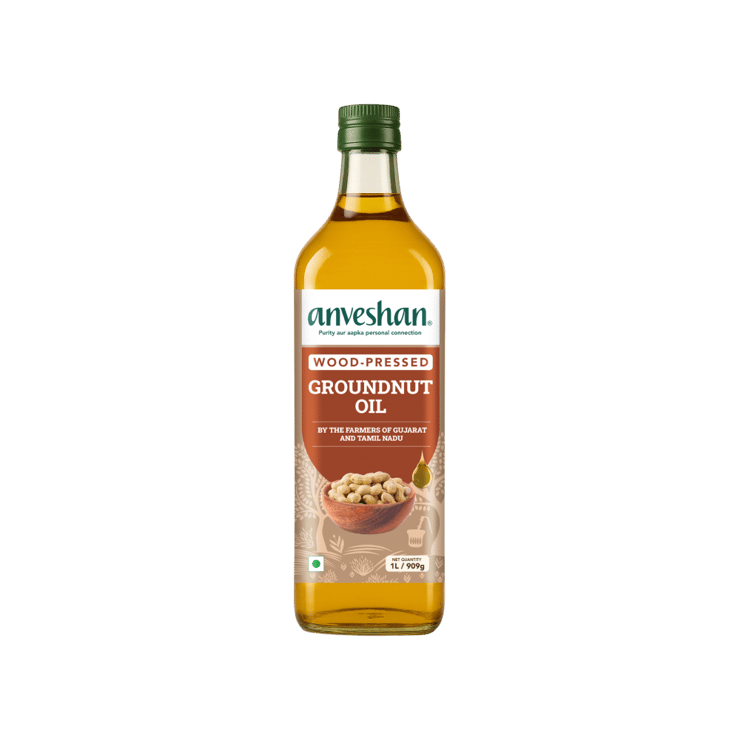 Anveshan Wood Cold Pressed Groundnut Oil – 1 ltr