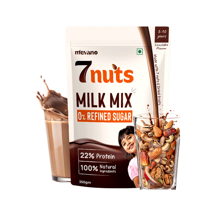 Mevano 7nuts Milk Drink Mix (0% Refined Sugar) – 350 g