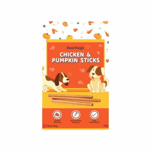 BearHugs Chicken & Pumpkin Sticks Dog Treat - 70 g