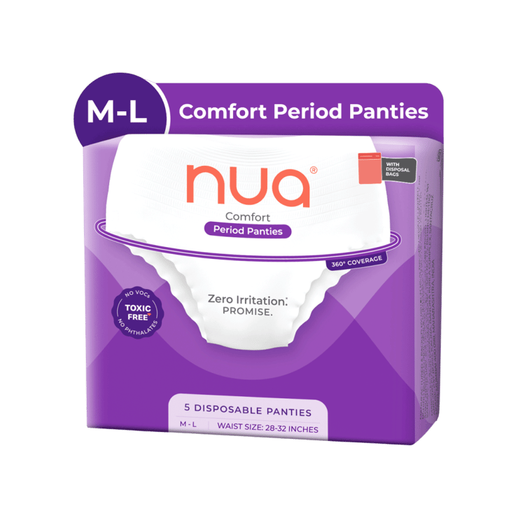 Nua 360? Comfort Disposable Period Panty (M – L) – 5 pieces