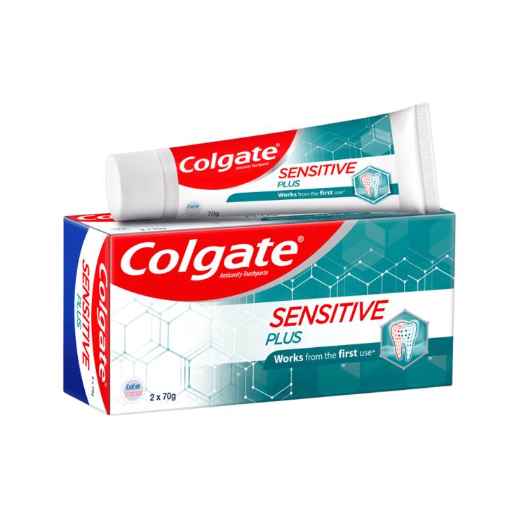 Colgate Sensitive Plus Toothpaste – 1 pack (2 x 70 g)