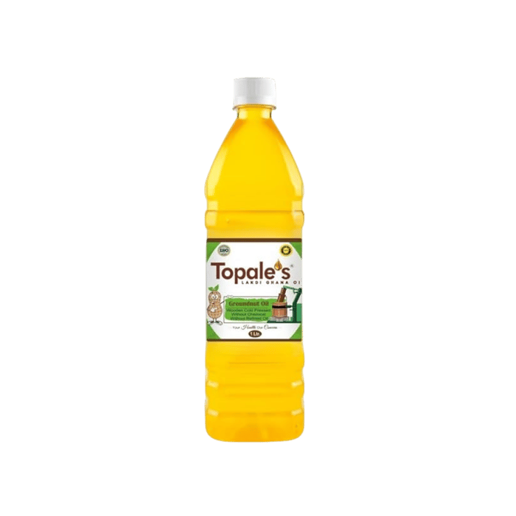 Topale’s Wooden Cold Pressed Groundnut Oil – 1 ltr