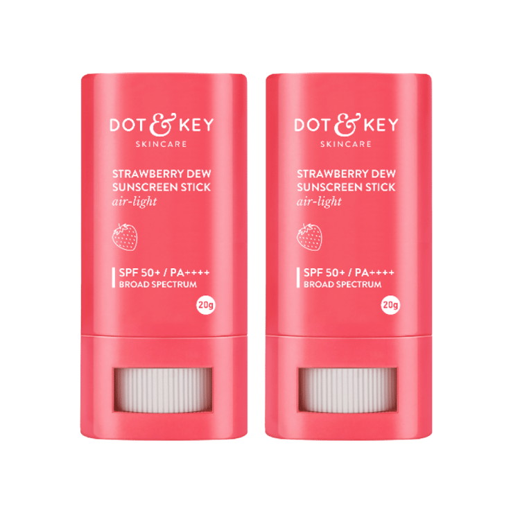 Dot & Key Strawberry Dew Sunscreen Stick (SPF 50+ PA++++) – Pack of 2 – 2 x 20 g