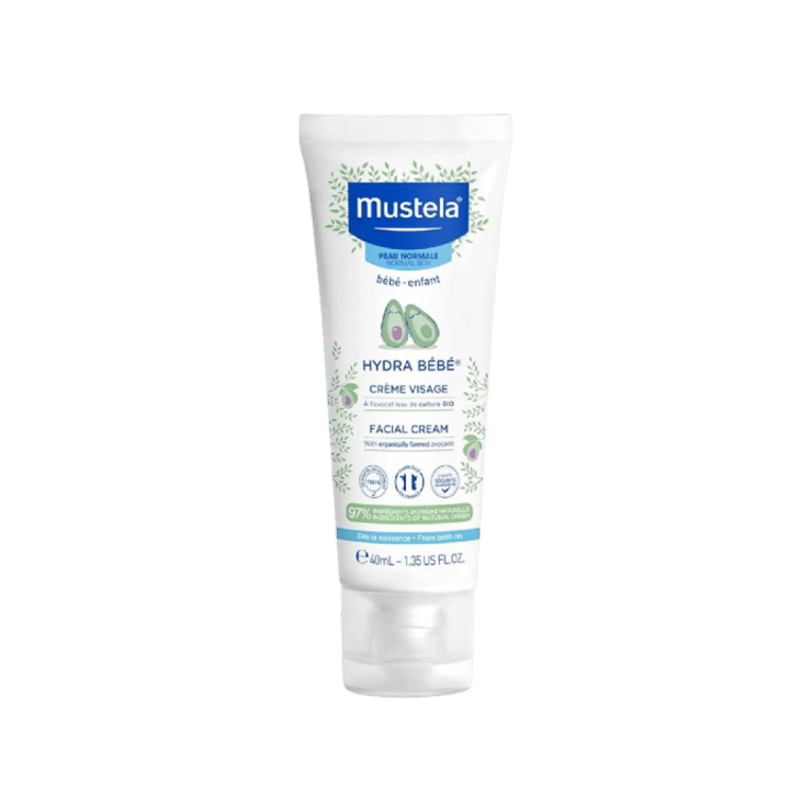 Mustela Baby Nourishing Facial Cream for Long-Lasting Hydration – 40 ml