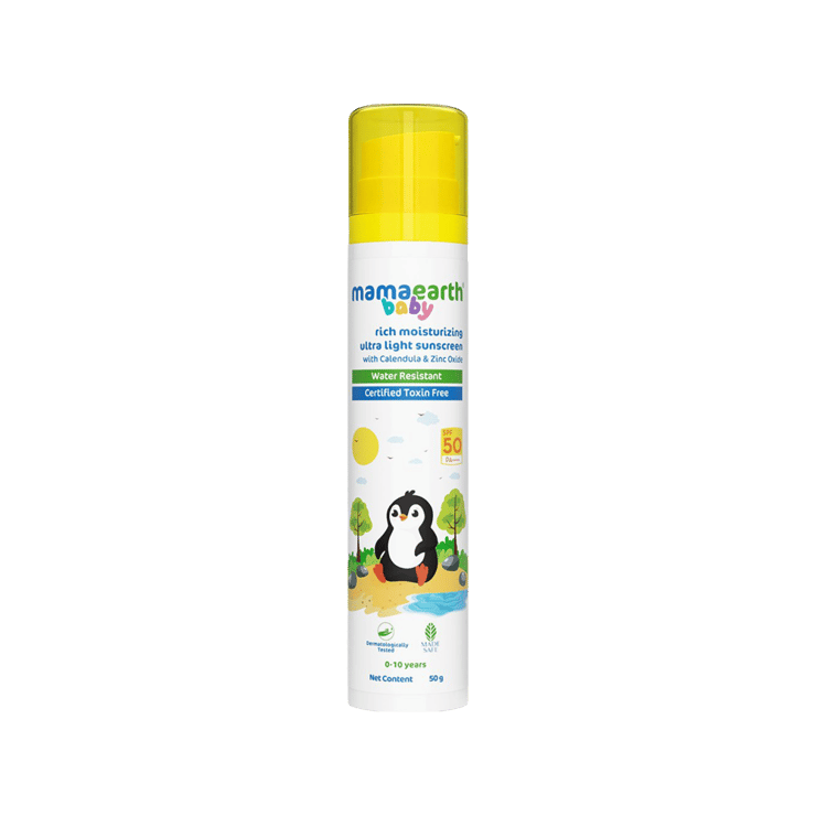 Mamaearth Ultra Light Baby Sunscreen – 50 g
