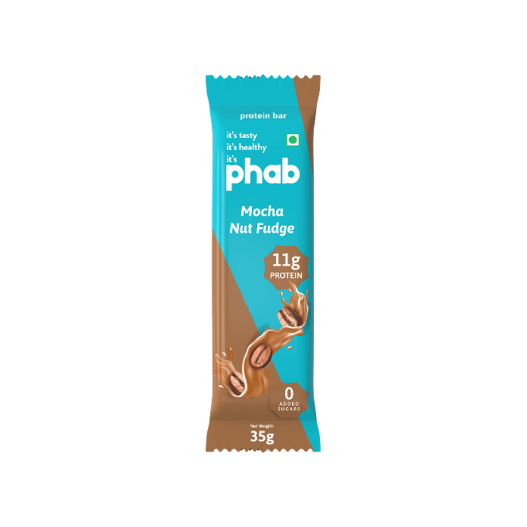 Phab 11g Protein Mocha Nut Fudge Protein Bar – 35 g