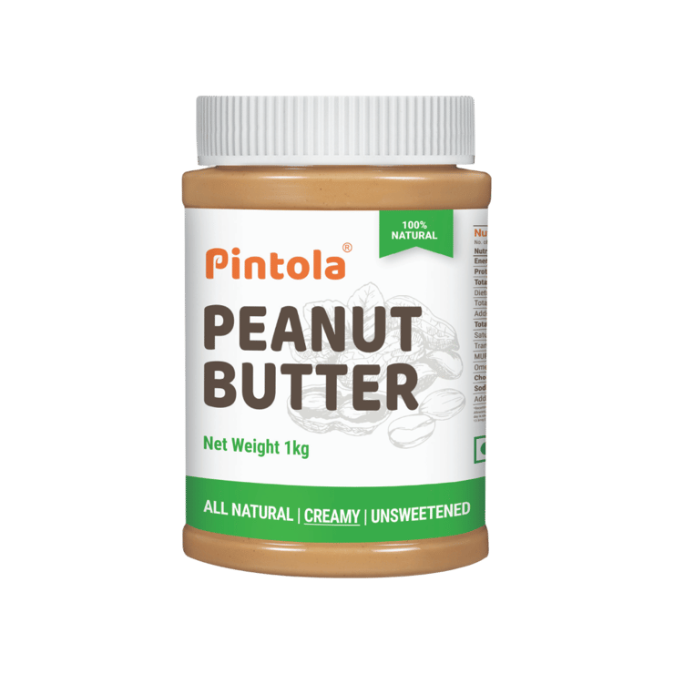 Pintola All Natural Creamy Peanut Butter (Unsweetened) – 1 kg